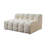 Iris Ivory Boucle Double Chaise Sectional