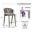 Tabouret de bar avec coussin-521399434