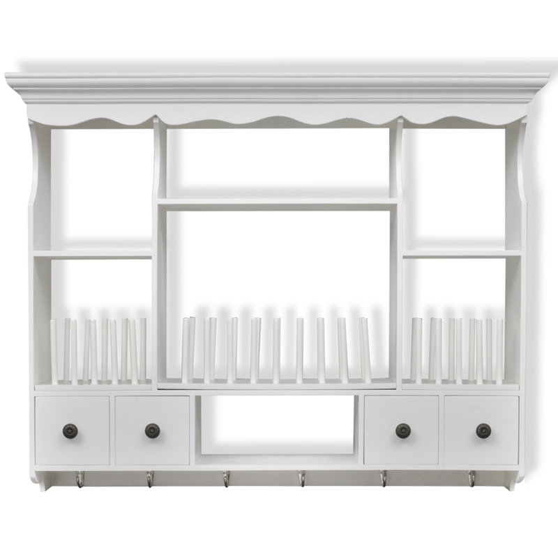 Armoire murale de cuisine en bois blanc