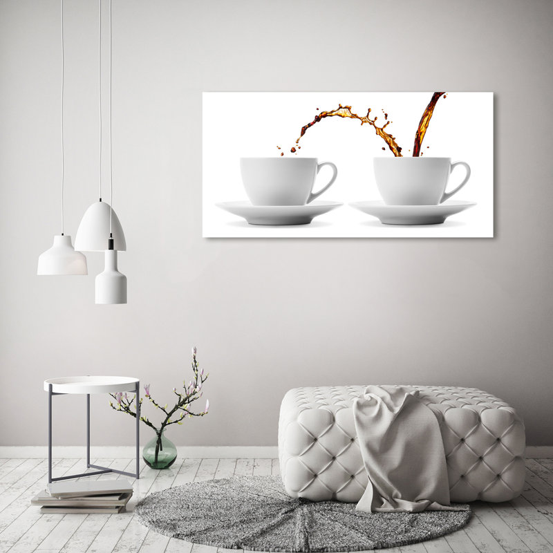 Leaking Coffee - Wrapped Canvas Print