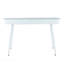 Bureau, acier blanc et bois naturel blanc avec accents blancs