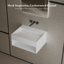 MonBlari 31.5" X 18" Rectangle Solid Surface Wall Mounted Bathroom Sinks Matte White-131221998
