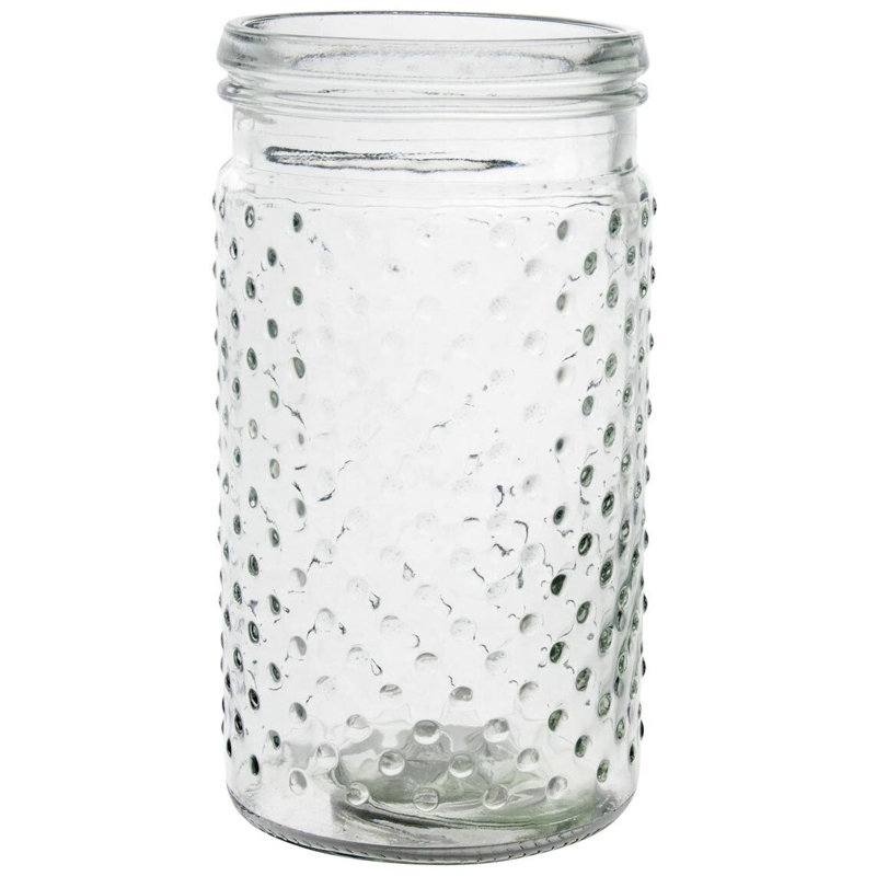 Huston Glass Table Vase, 7.5" H x 3.9" W x 3.9" D