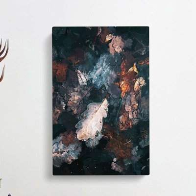 Autumnal Leaves In Abstract - Wrapped Canvas