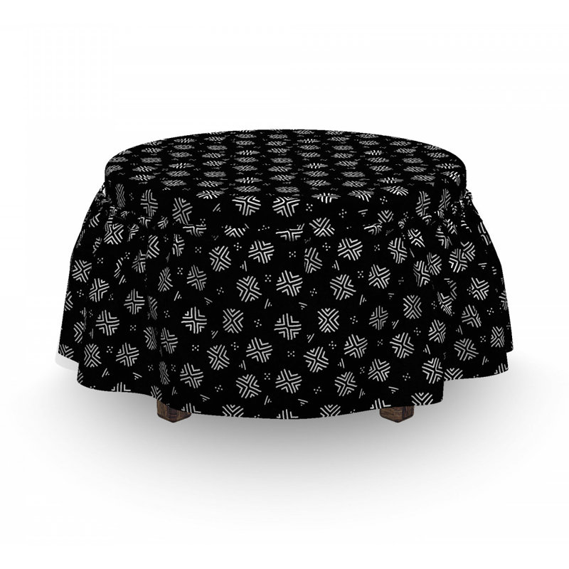 Housse pour repose-pieds traditionnel folk