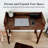 Druanne Solid Wood Base Computer Desk-792057448