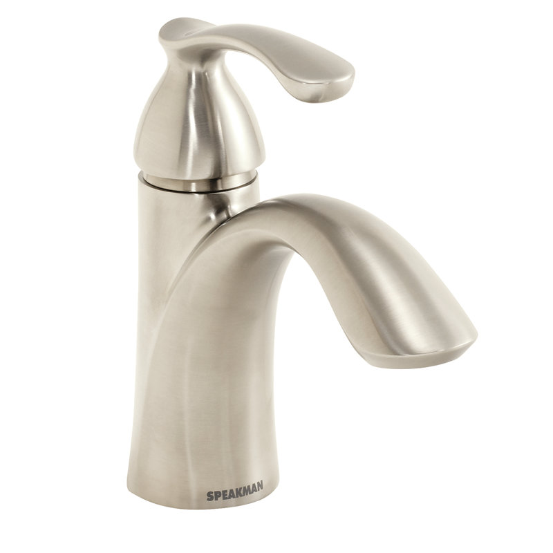 Chelsea Single Hole Bathroom Faucet with Drain Assembly, Brushed Nickel