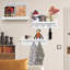 Floating Bamboo Wall Bookshelves – Set Of 4, Wavy Wall‑mounted Shelves For Books & Home Decor