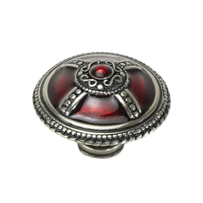 Grande poignée ronde Vortice Glaze avec glacis Kashmire Sapphire en calice