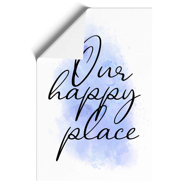 Our Happy Place - Frameless Print, 84cm H x 59cm W x 0.1cm D