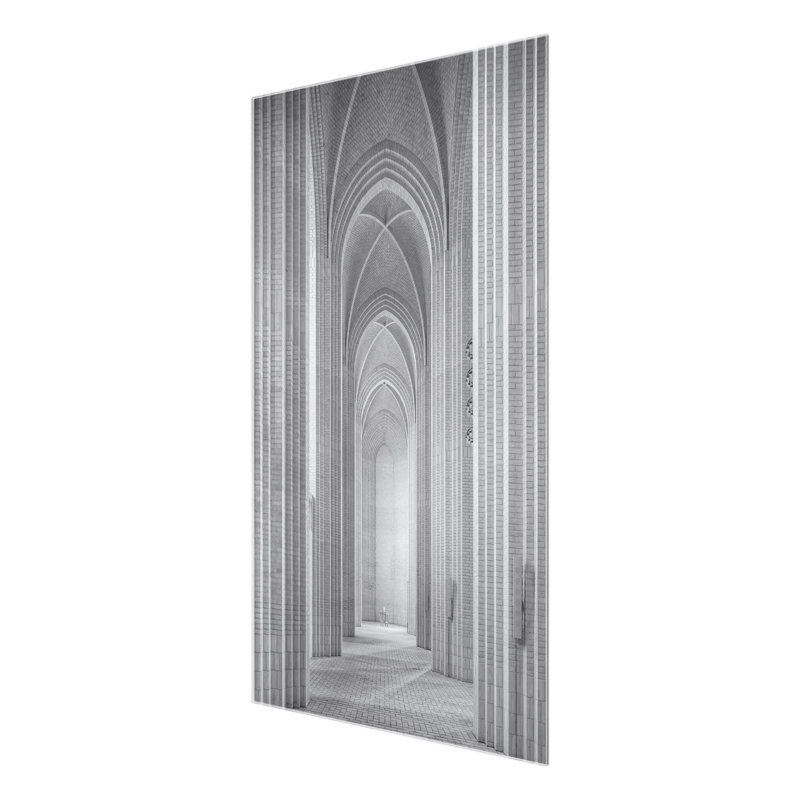 Cloister In The Grundtvig Kirke - No Frame Print on Glass, 31cm H x 20cm W, Paper