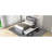 Twin Xl Platform Bed With Construction, Led Headboard, Gray Storage, Headboard And Charging Interface-1683972772