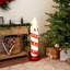 Bougie de Noël pré-illuminée DEL Fraser Hill Farm de 1 m (3,3 pi) avec moule à souffler et motif flocon de neige