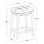 Bartonville Counter & Bar Solid Wood Backless Stool with Upholstered Seat-844602782-866721038