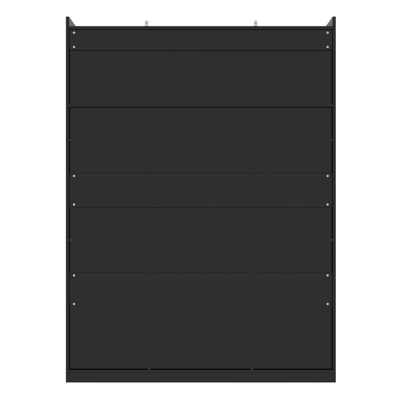 VIBE HAUS 85.2''H Hall Tree With Bench And 3 Hooks, Black