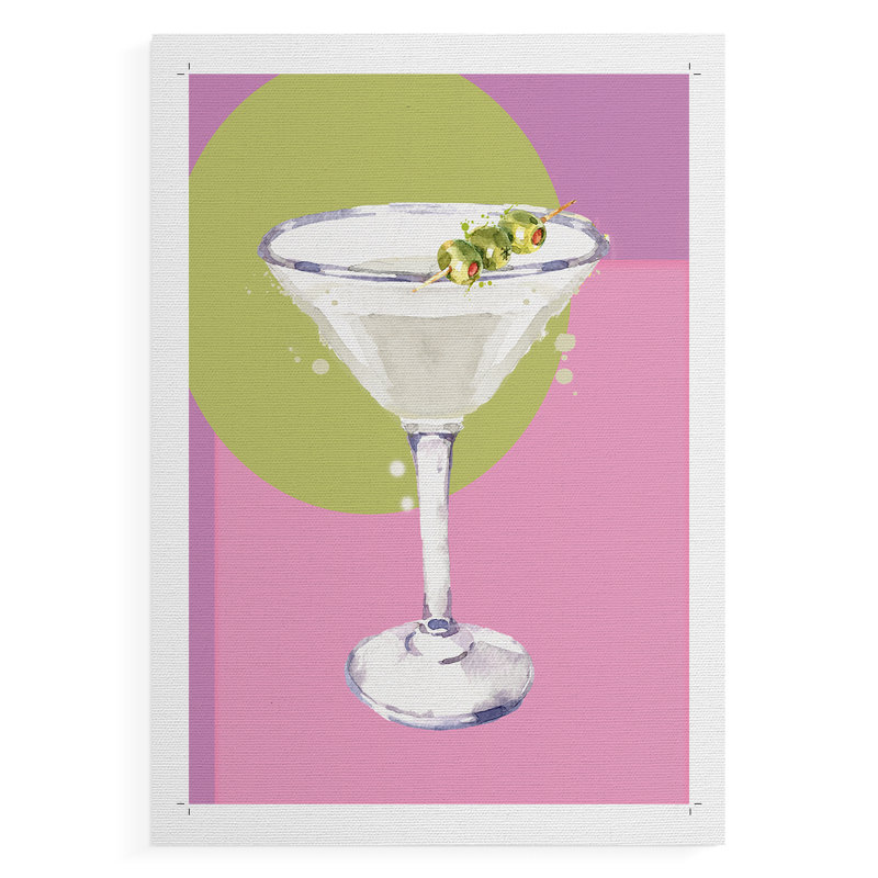 Martini - Impression sur toile seulement - NON-CADRE, H 27 po x l 18 po