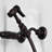 Kingston Brass Heritage Double-Handle 3-Hole Wall-Mount Bridge Kitchen Faucet with Brass Sprayer-93672740