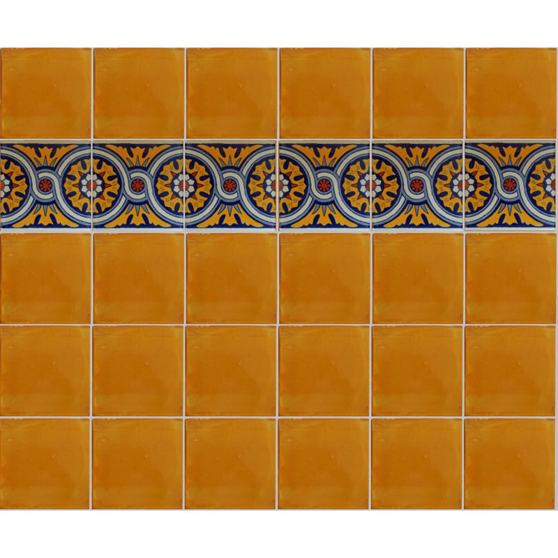 Carrelage mexicain à chaîne 4 pièces Talala 4,2 po x 4,2 po TalaMex