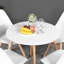 Truett Round Solid Wood Base Dining Table-1089685030