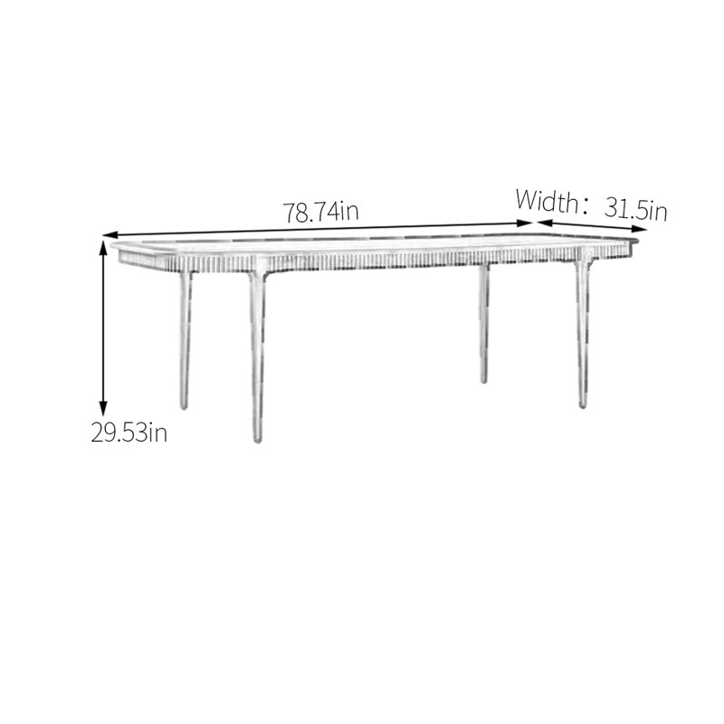 Kerrison, H 29,53 po x L 78,74 po x l 31,5 po