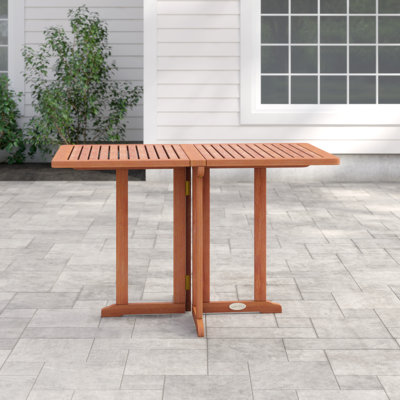 Baltimore Rectangular Wood Folding Outdoor Dining Table , 120cm cm W 70cm cm D