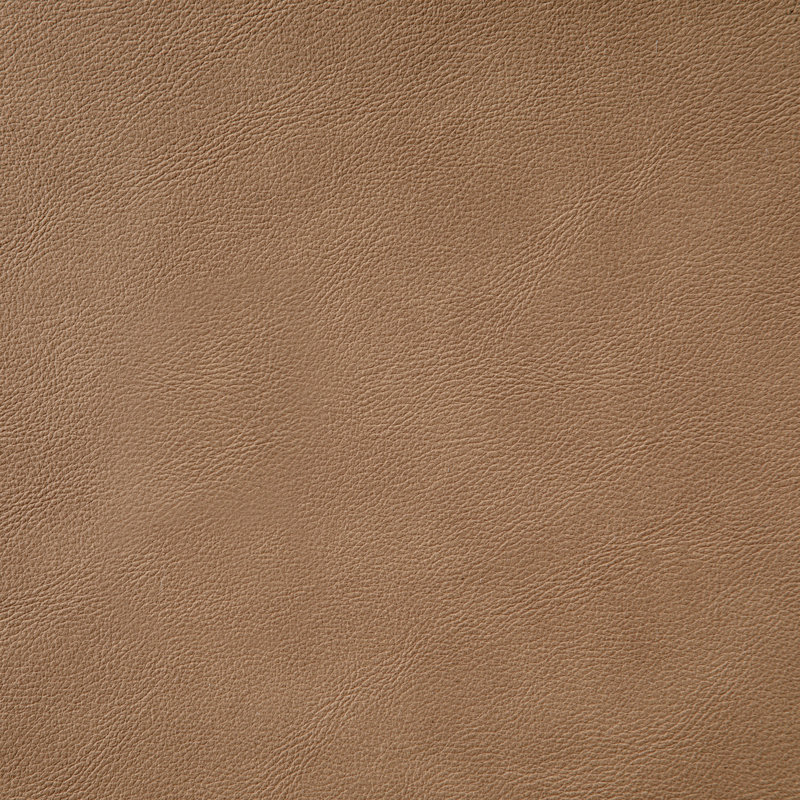 Chaise rembourrée en cuir Aurum, Noir mat, Cuir cognac végétalien