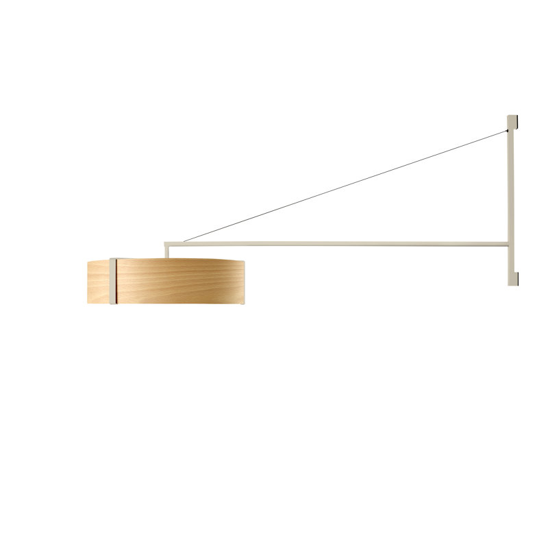 Thesis 1 - Light LED Swing Arm, Matte Ivory, Ivory White, 3000K