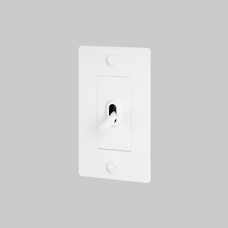 1G Toggle Switch / Non-Logo, White