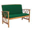 Ensemble de conversation de terrasse en bois massif pour 4 personnes Calhoun-903268881