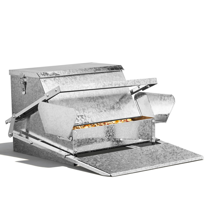 11'' Silver Chicken Feeder Rodent Proof