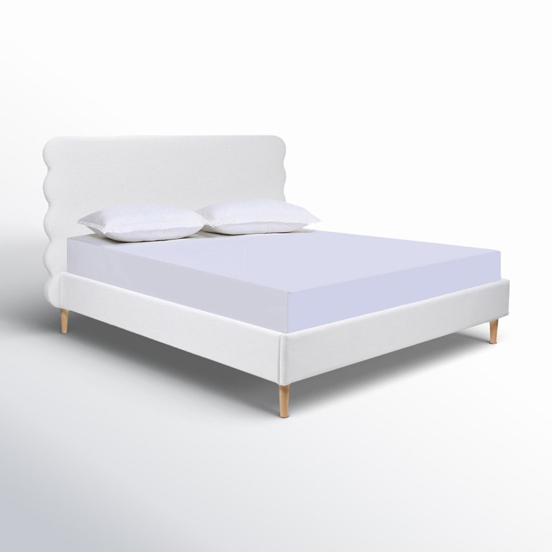 Henley Upholstered Bed, Antique White, King