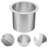 Drop-in Trash Chute Stainless Steel Round Built-in Countertop Waste Trash Chute Grommet