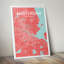 Amsterdam City Map - No Frame Print-550921650