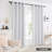 Assafa Polyester Blackout Curtain Pair-814017350-814017370