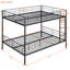 Lit superposé double au-dessus de double, noir-1733413560