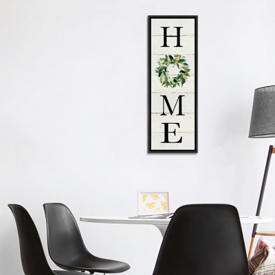 "Home" par Carol Robinson - art textuel panoramique sur toile