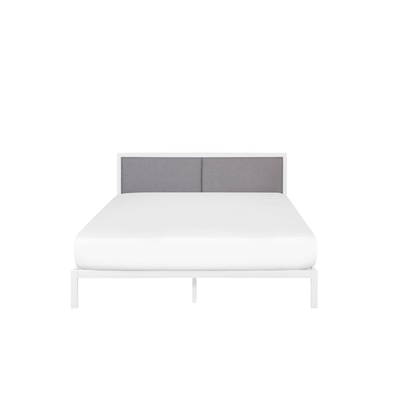 Primmer Upholstered Bed, Super King (6'), White