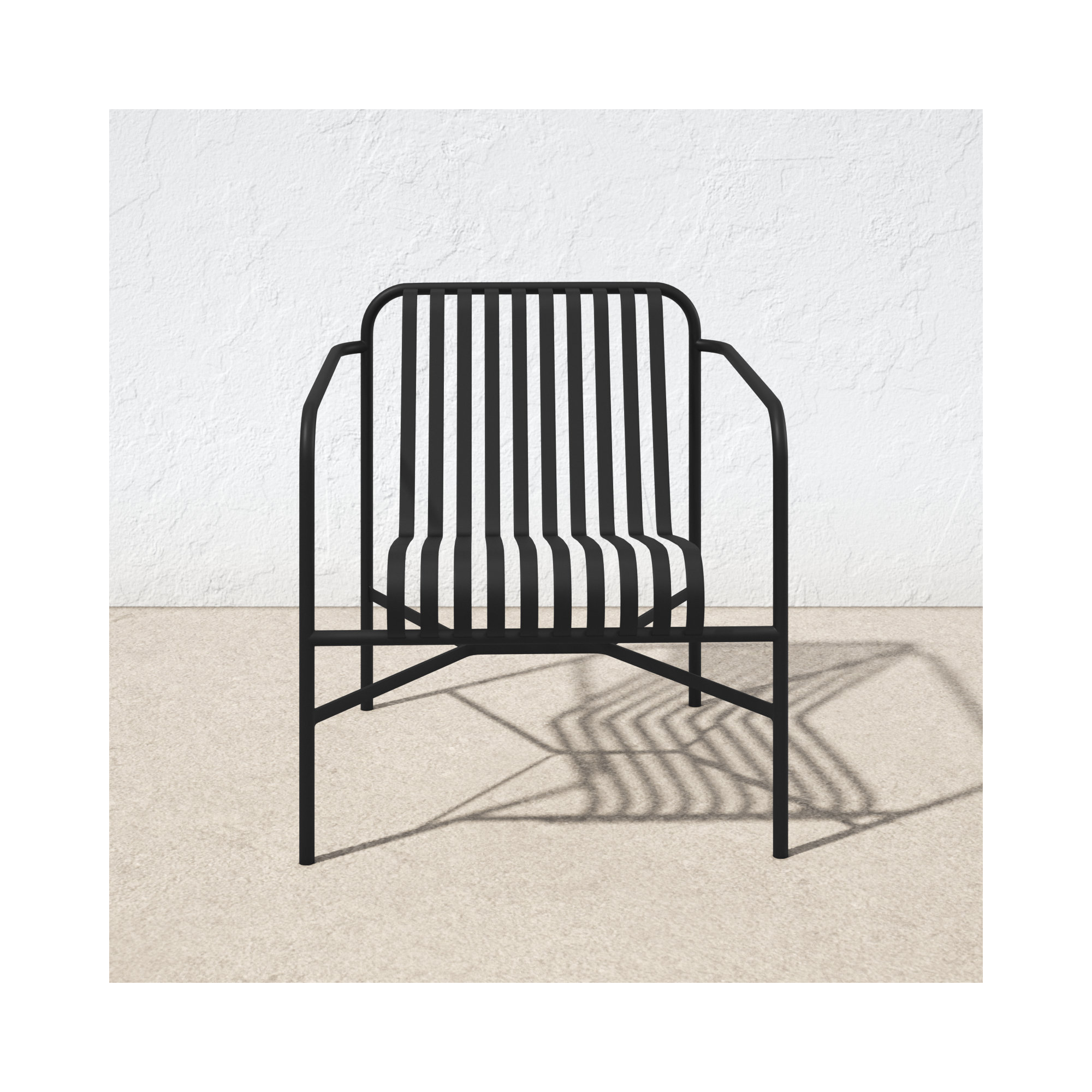 Abra Outdoor Lounge Chair, Black