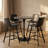 Latitude Run Modern Faux Leather Bar & Counter Stool – Armless PU Seat with Footrest, Iron Legs – Side Chair for Kitchen Island, Home Bar, Pub, Cafe, Dining Room-1033383110