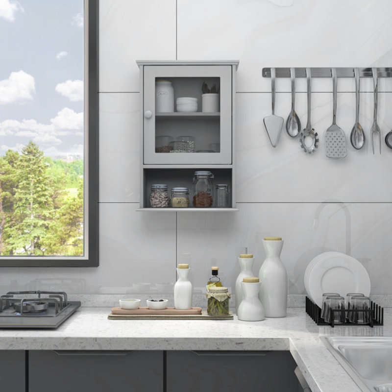 Amarrie Bathroom Cabinet, Gray