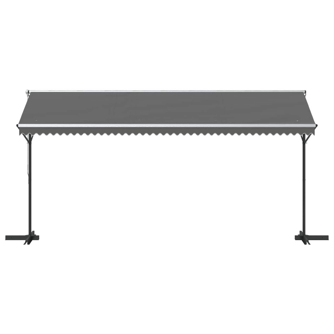 VidaXL 300cm D Polyester Cover Retractable Freestanding Awning