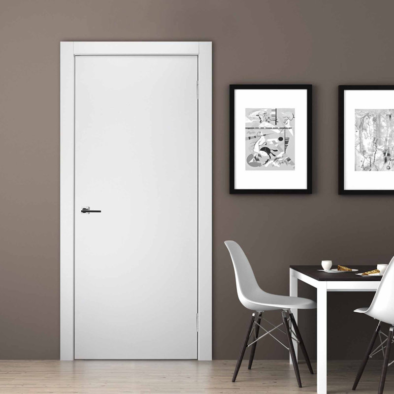 Optima DIY-FRIENDLY  Right Hand Inswing Loire Ash Manufactured Wood Composite Single Prehung Standard Door 2, 24 po x 84 po