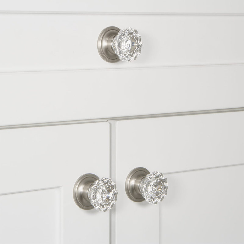Versailles Round Knob, Satin Nickel