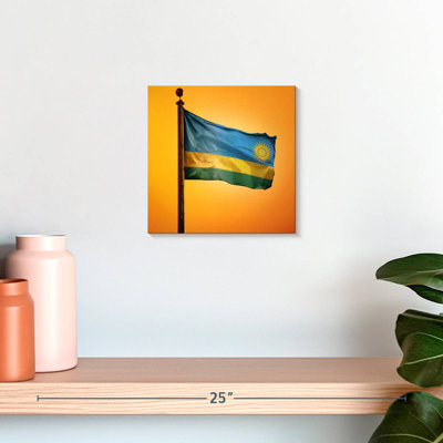 Borges Rwanda Flag Sunset