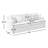 Lucie 84"W Slipcovered Sofa-369811508