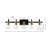 Escondido Iron/Glass Rustic Vintage LED Vanity Light-97602521