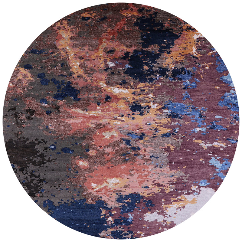 Tapis gris, Rond 7 pi