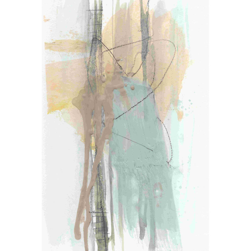 " Pastel Splash II " Painting Print, 12" H x 8" W  