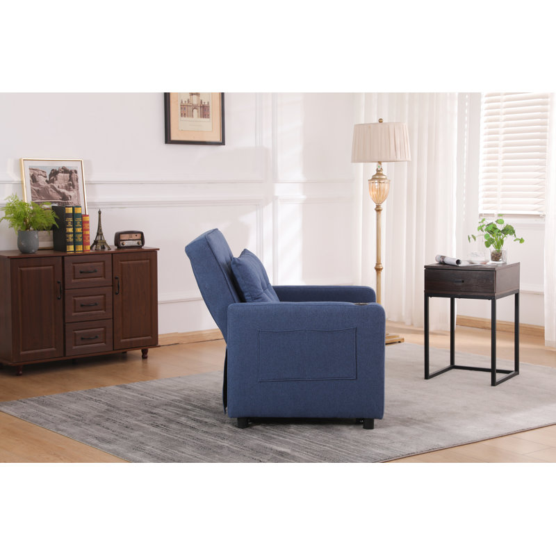 Canapé-lit convertible 3 en 1 Sleeper Chair, Bleu