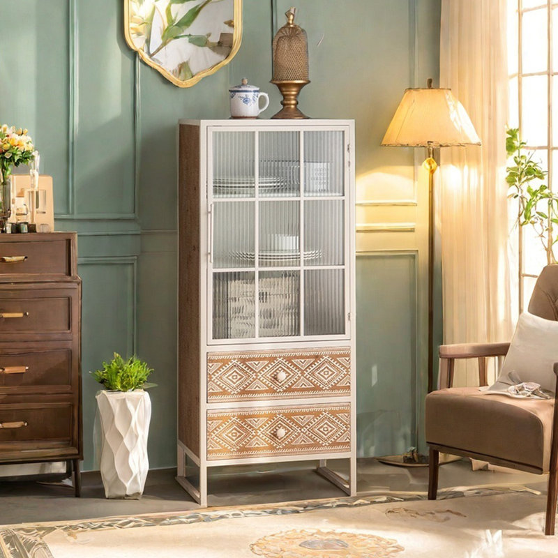 Multi-Purpose Metal and Wood Storage Cabinet